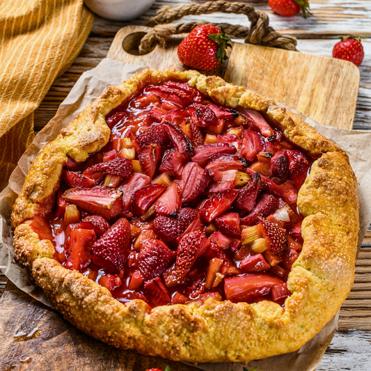 Strawberry Rhubarb Galette-The Little Shop of Olive Oils