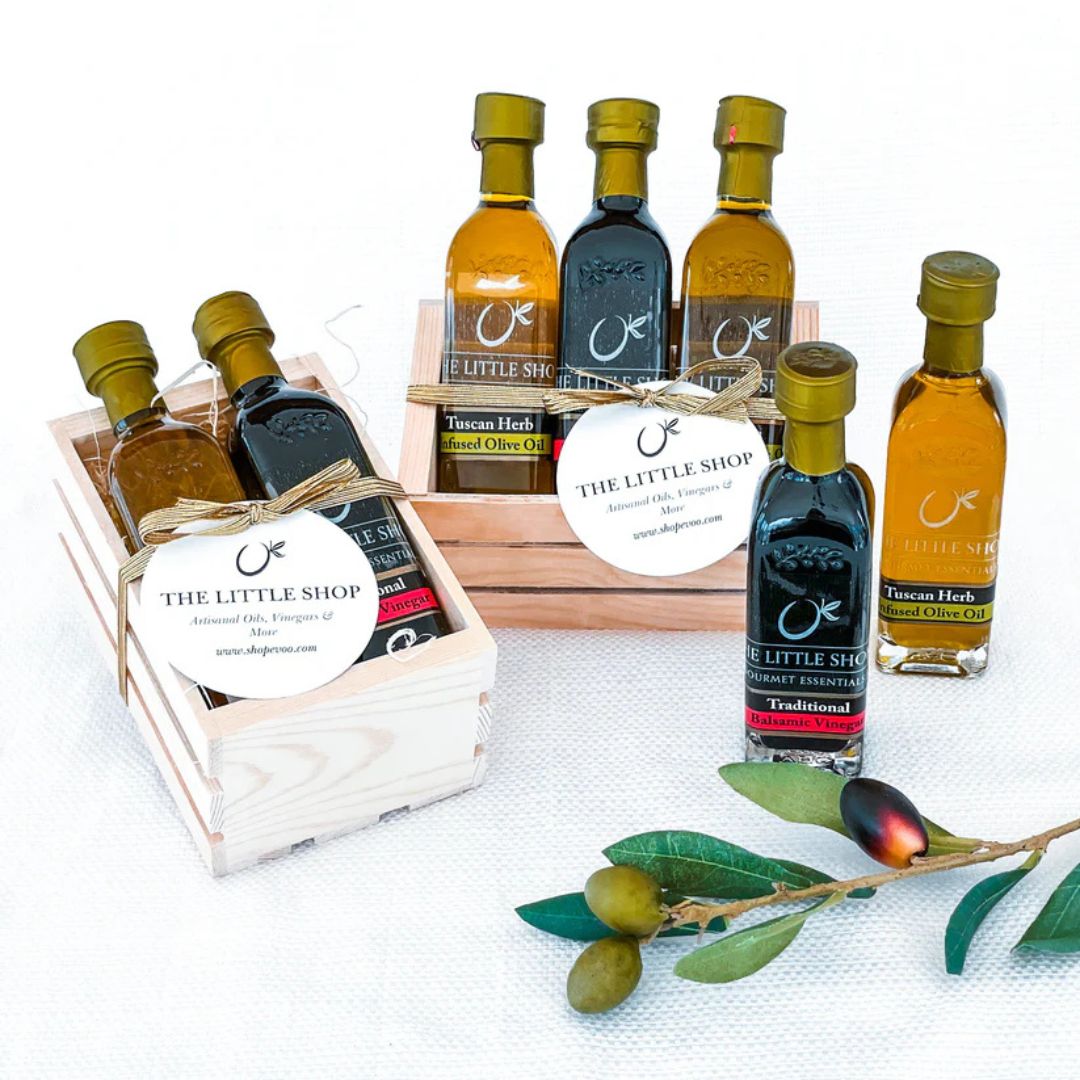 Crate Sampler Sets at The Little Shop of Olive Oils