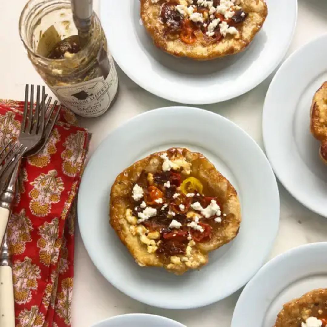 Maple & Herb Bacon Jam on English Muffin at The Little Shop of Olive Oils