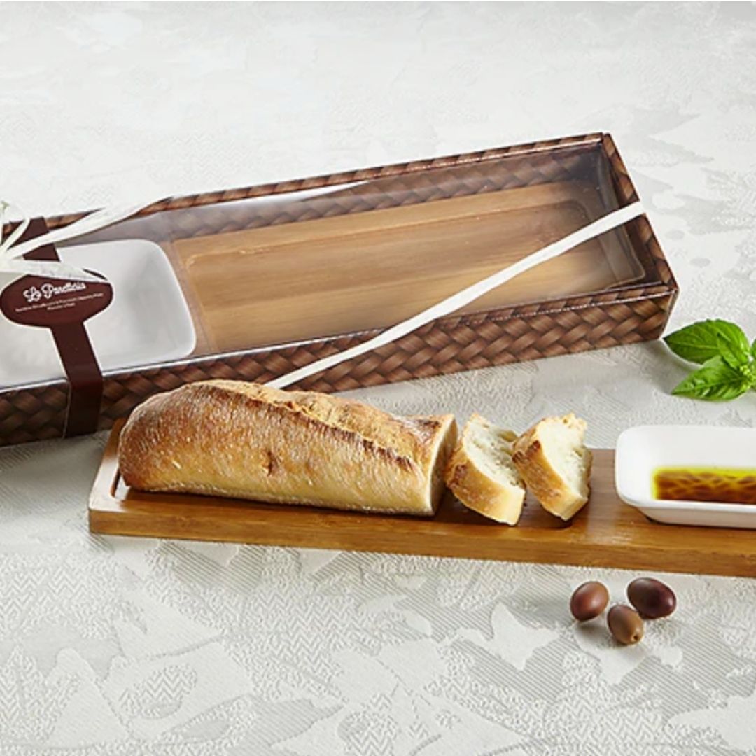 La Panetteria Bread Board with Dipping Dish