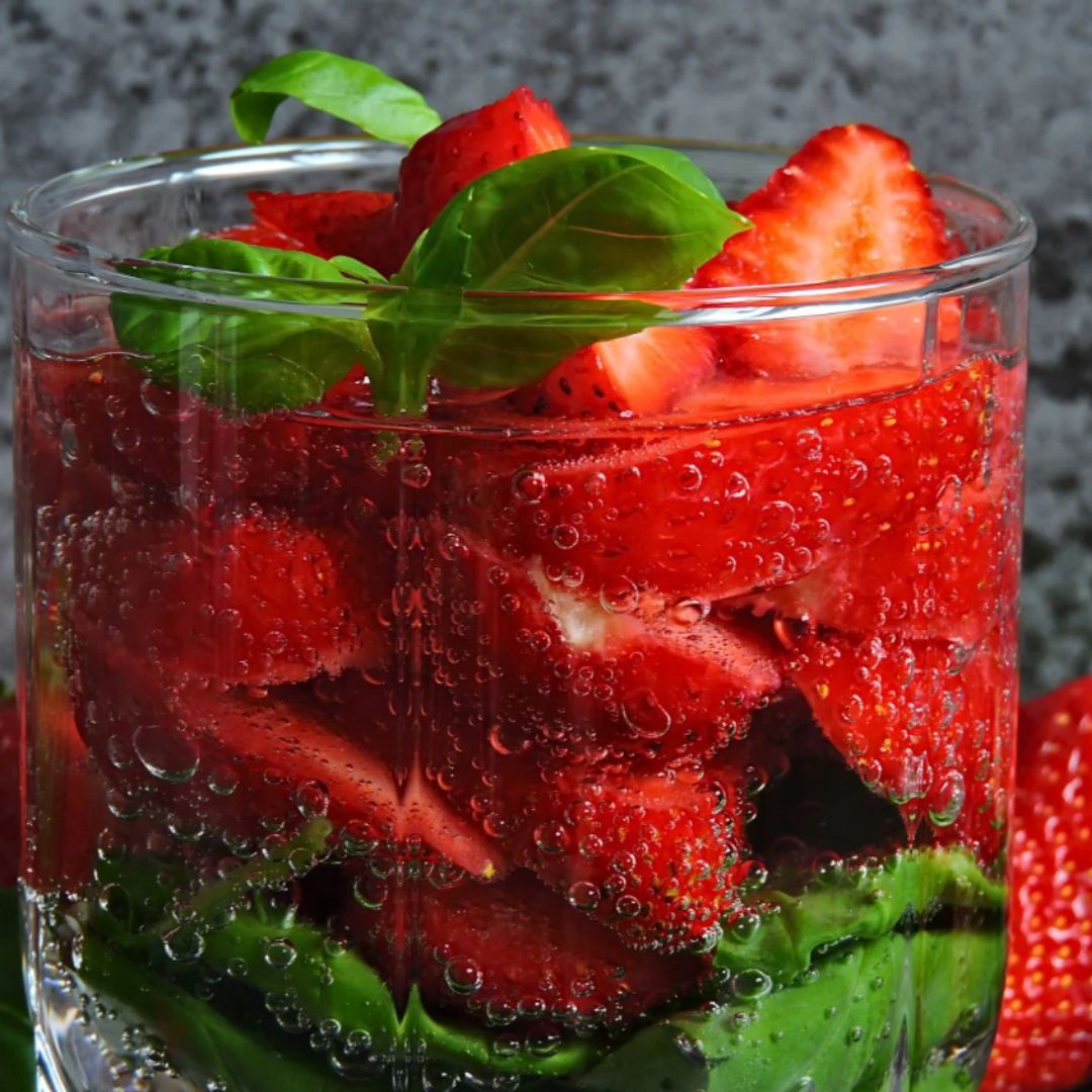 Strawberry Basil Refresher Recipe at The Little Shop of Olive Oils