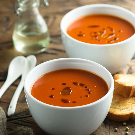 Spicy Peach Gazpacho at The Little Shop of Olive Oils