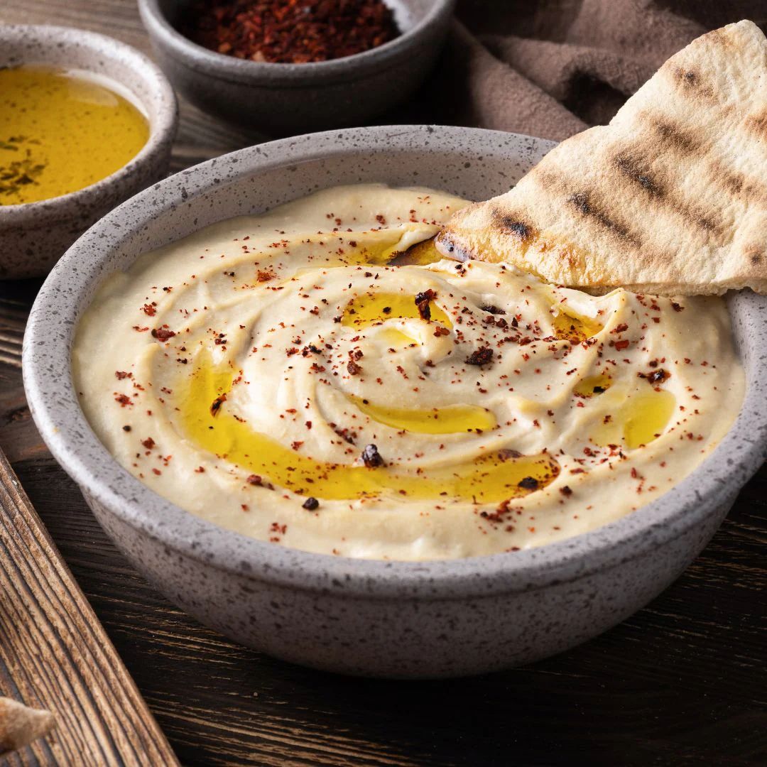 Spicy Baklouti White Bean Hummus at The Little Shop of Olive Oils