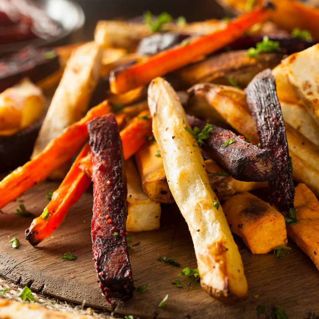 Baked Veggie Fries at The Little Shop of Olive Oils
