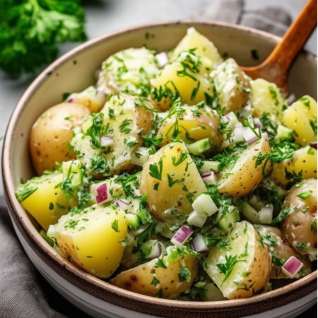 Garlic & Herb Potato Salad at The Little Shop of Olive Oils