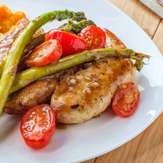 Balsamic Glazed Chicken & Asparagus at The Little Shop of Olive Oils