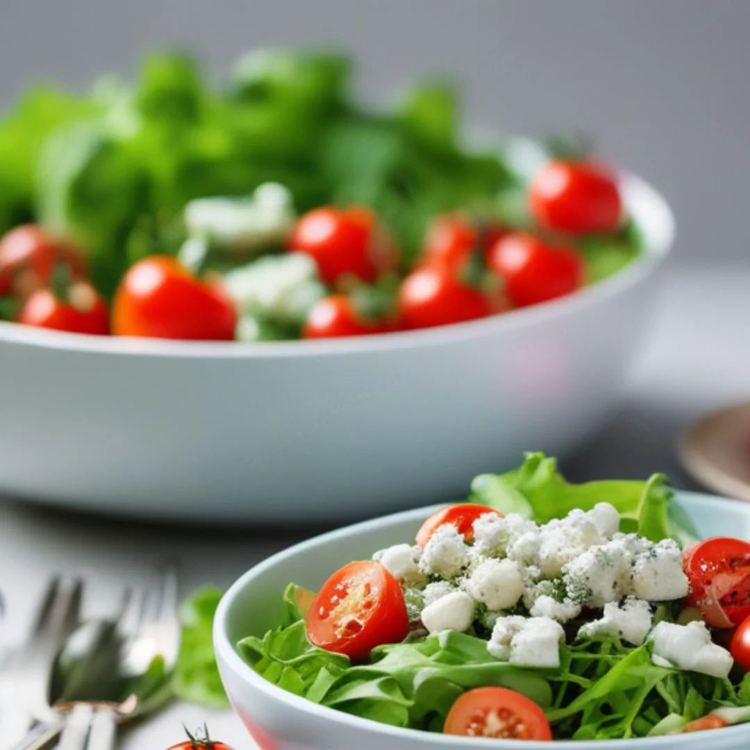Bright Green Salad with White Balsamic at The Little Shop of Olive Oils