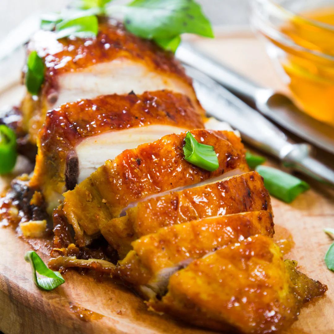 Peach Chipotle Glazed Grilled Chicken at The Little Shop of Olive Oils