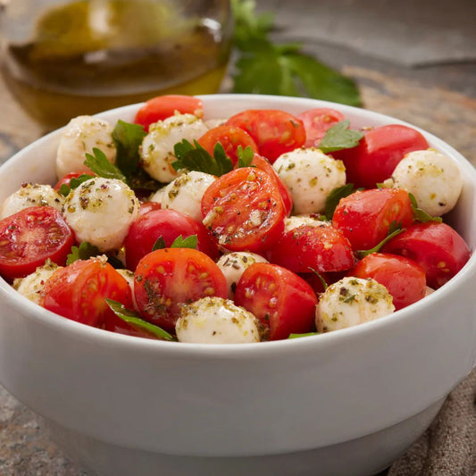 Smoky Tomato Mozzarella Caprese Salad at The Little Shop of Olive Oils
