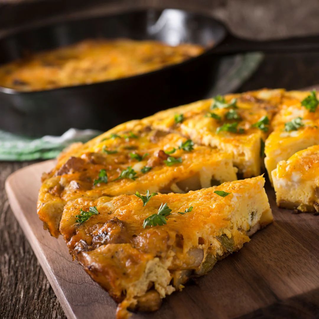 Herbes de Provence Skillet Quiche at The Little Shop of Olive Oils