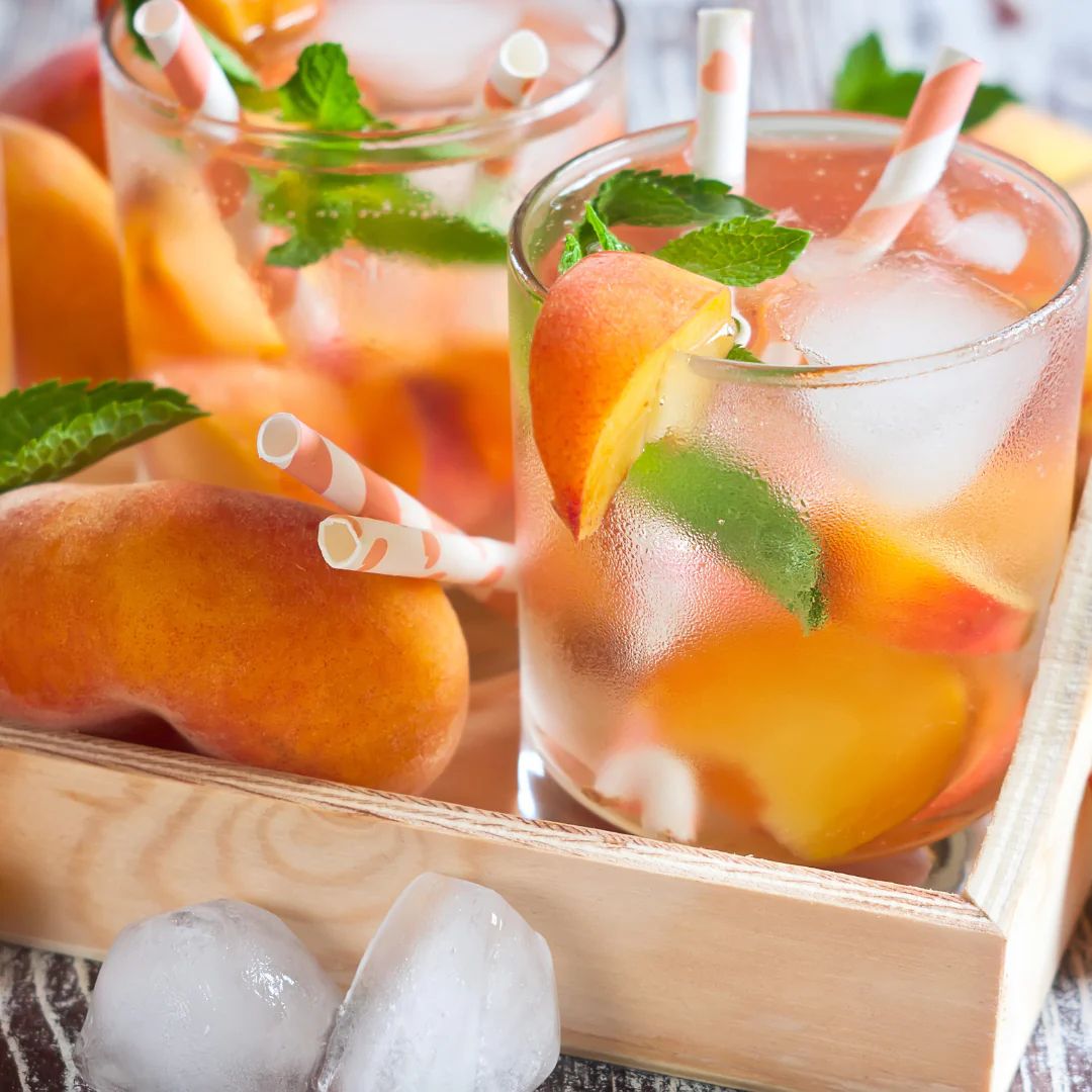 Peach Sangria at The Little Shop of Olive Oils
