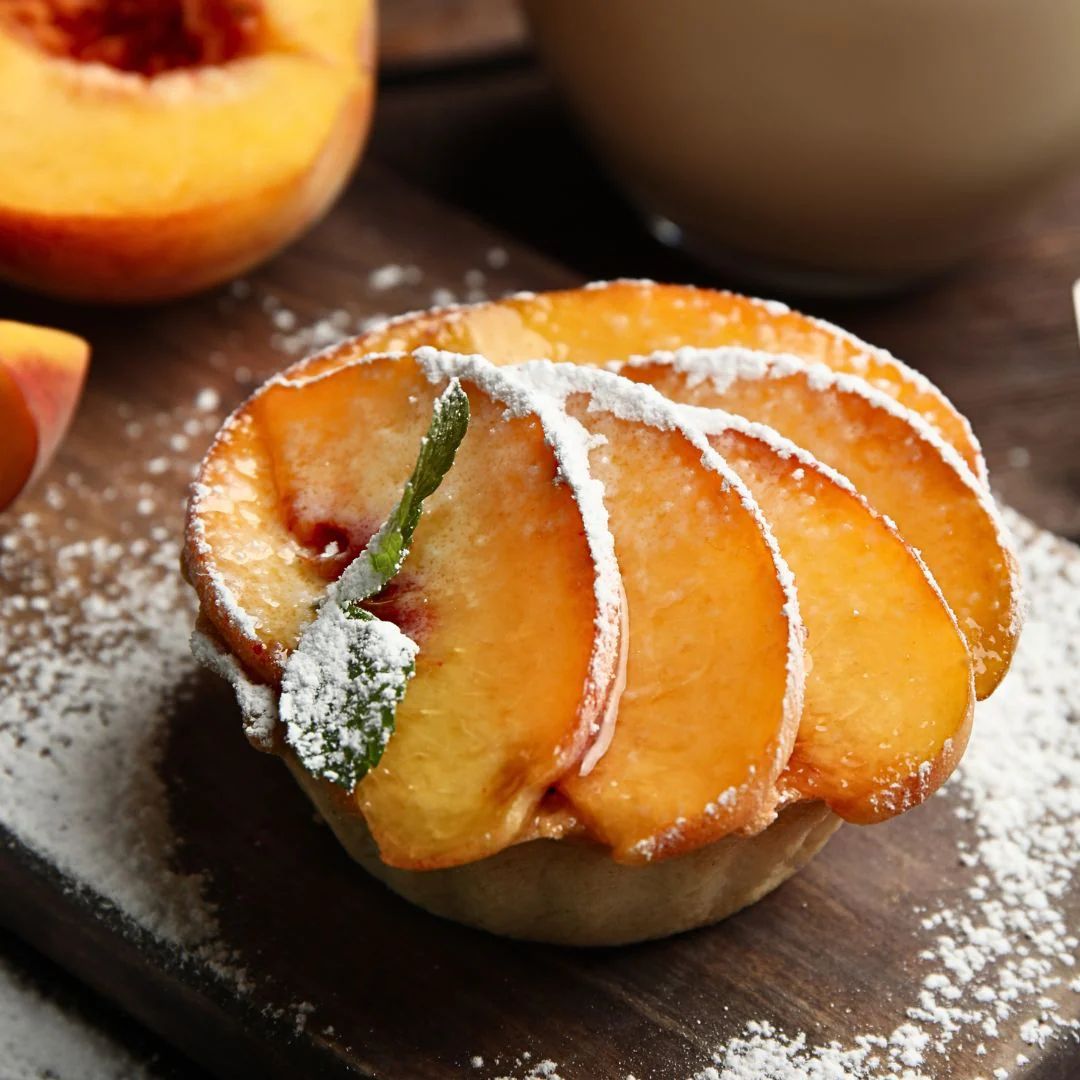 Mini Peach Balsamic Tarts at The Little Shop of Olive Oils