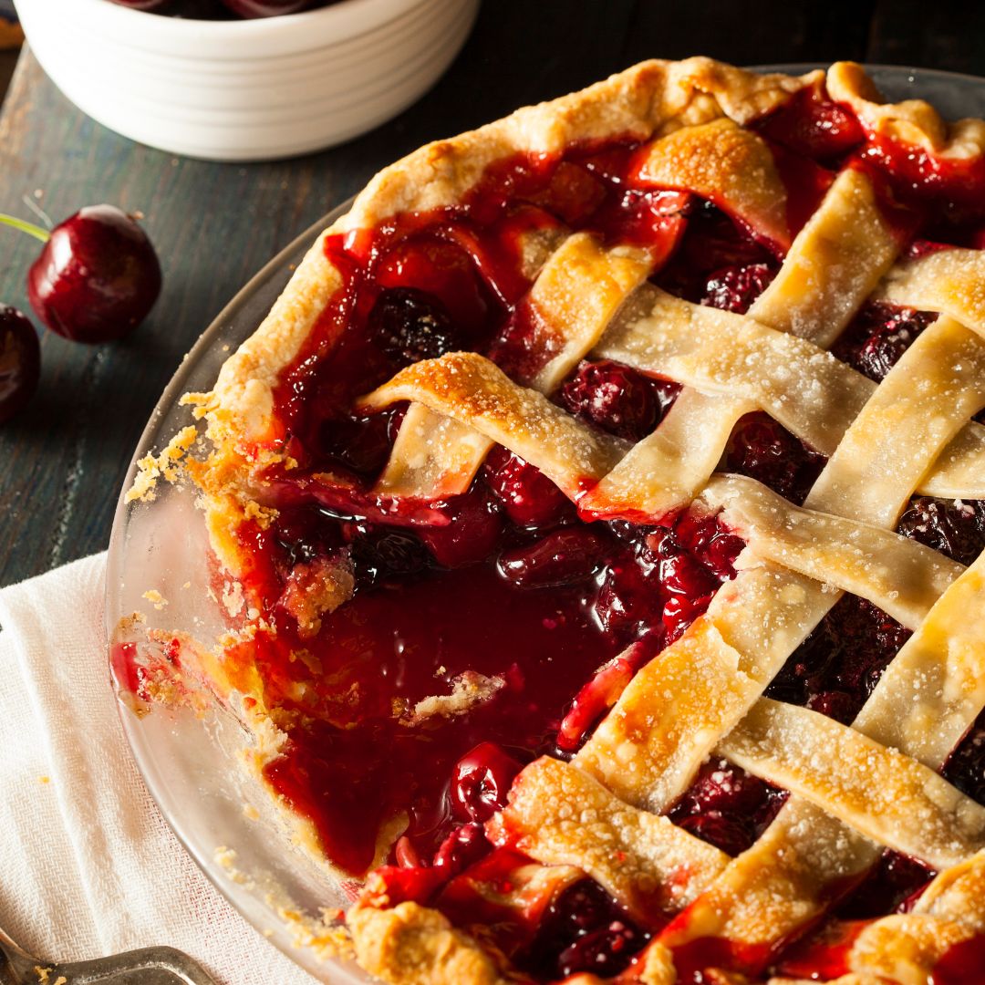Rosemary Black Cherry Balsamic Pie at The Little Shop of Olive Oils
