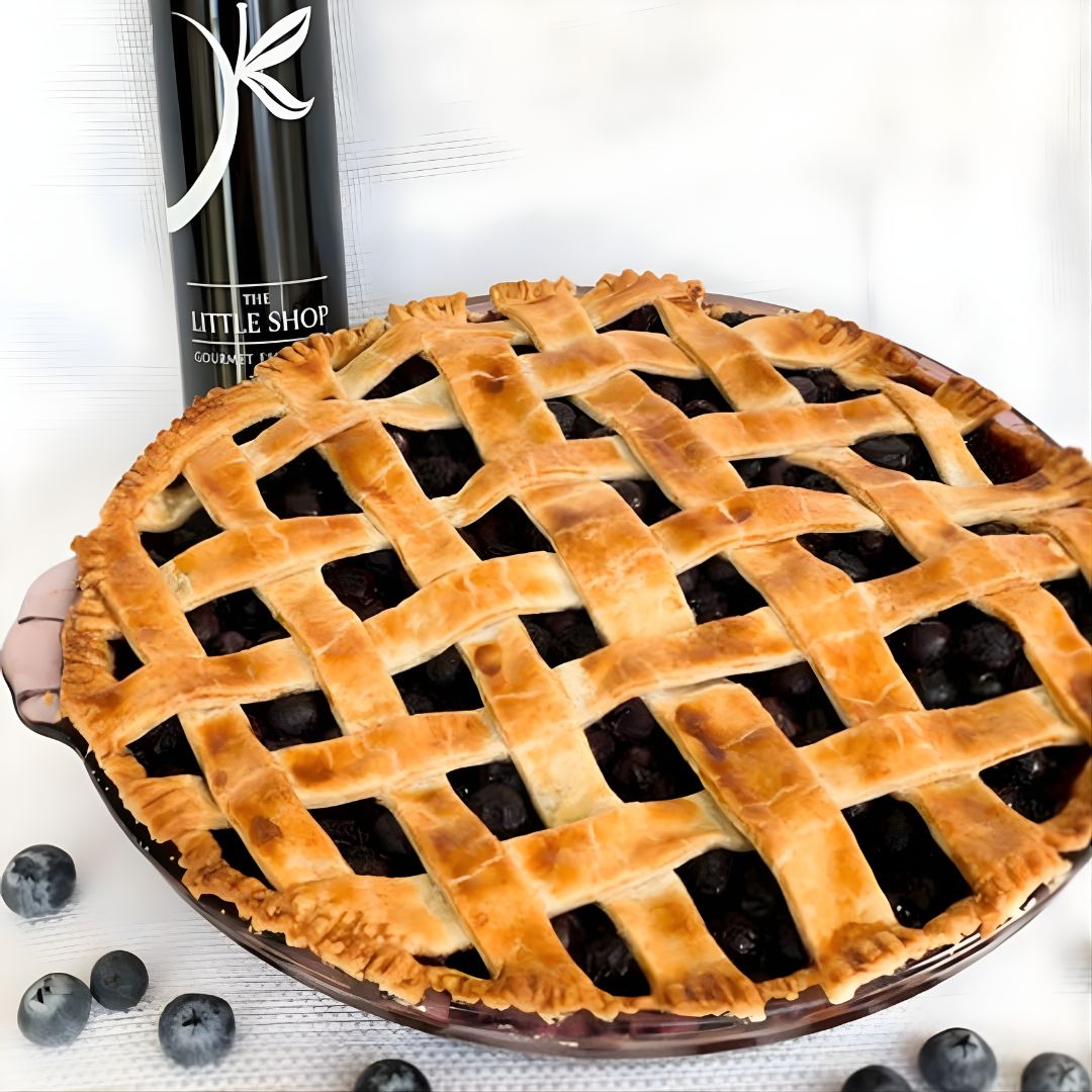 Honey Balsamic Blueberry Pie at The Little Shop of Olive Oils