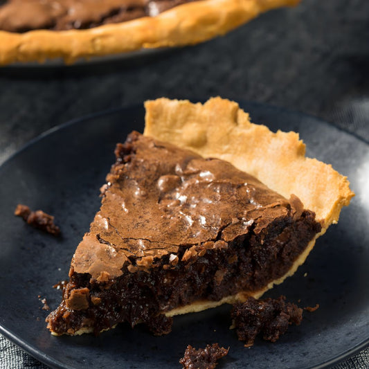 Dark Chocolate Balsamic Brownie Pie at The Little Shop of Olive Oils