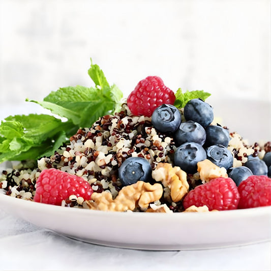 Raspberry Basil Quinoa Salad at The Little Shop of Olive Oils