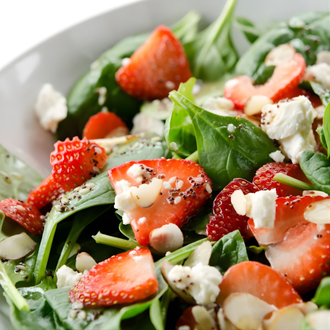 Strawberry & Goat Cheese Salad at The Little Shop of Olive Oils