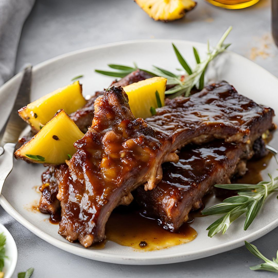 Pineapple Glazed Pork Ribs at The Little Shop of Olive Oils