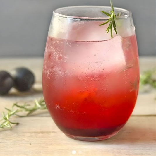 Prosecco Plum Fizz at The Little Shop of Olive Oils