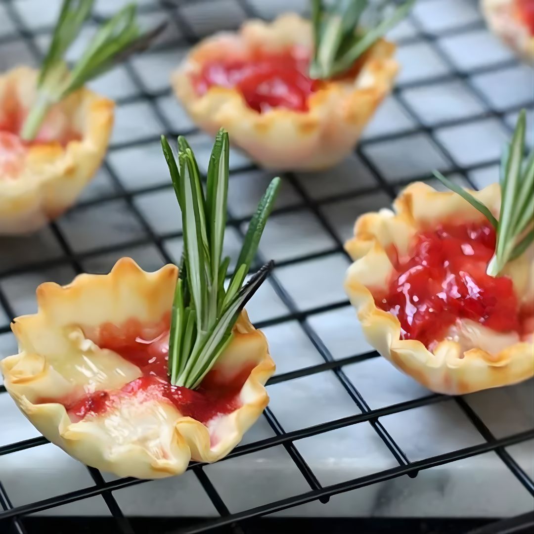 Balsamic Raspberry Brie Bites at The Little Shop of Olive Oils