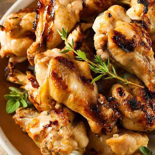 Grilled Lemon Garlic Chicken Wings at The Little Shop of Olive Oils