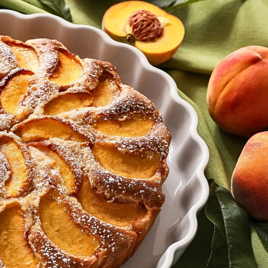 Herbes de Provence Peach Balsamic Tart at The Little Shop of Olive Oils
