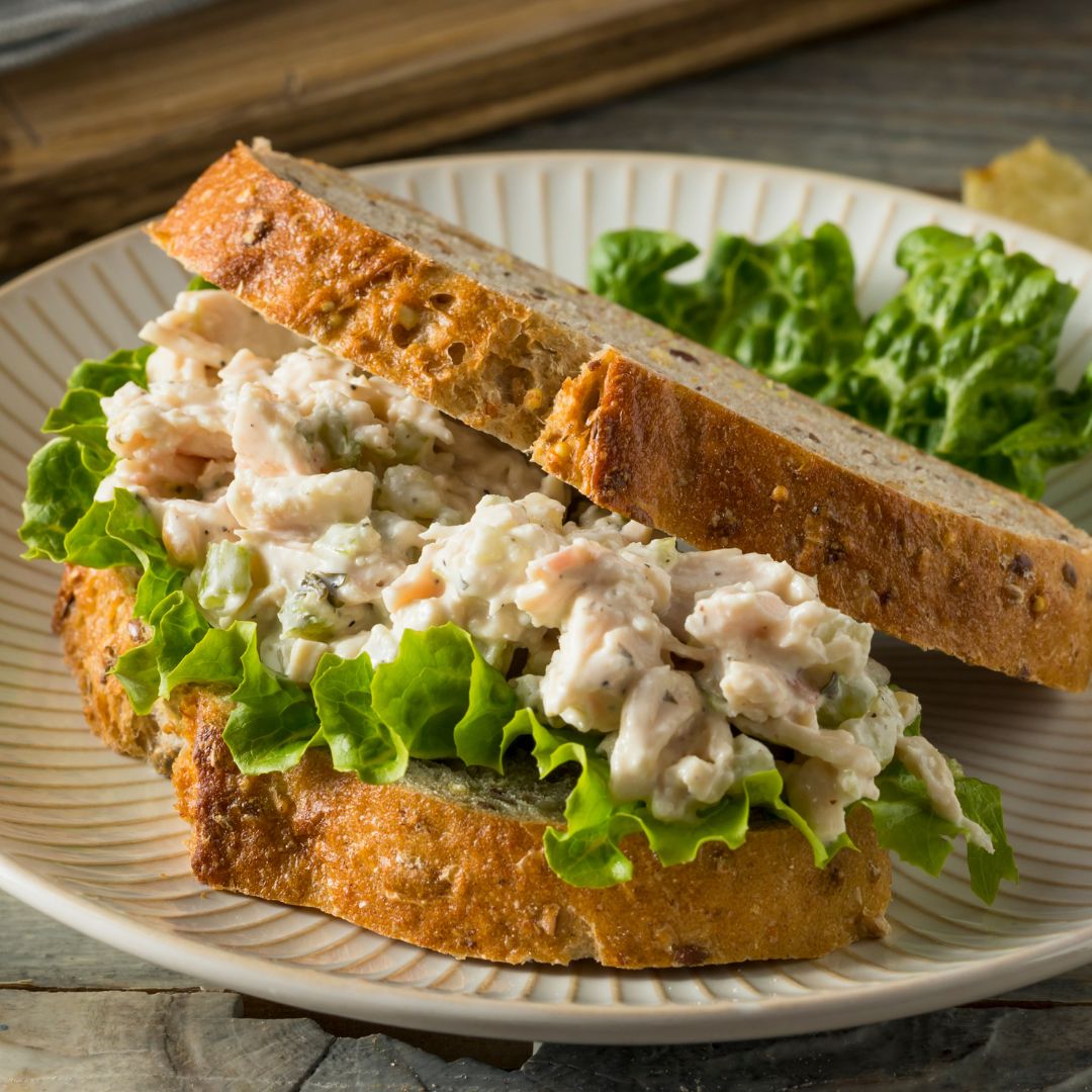 Basil Peach Chicken Salad at The Little Shop of Olive Oils