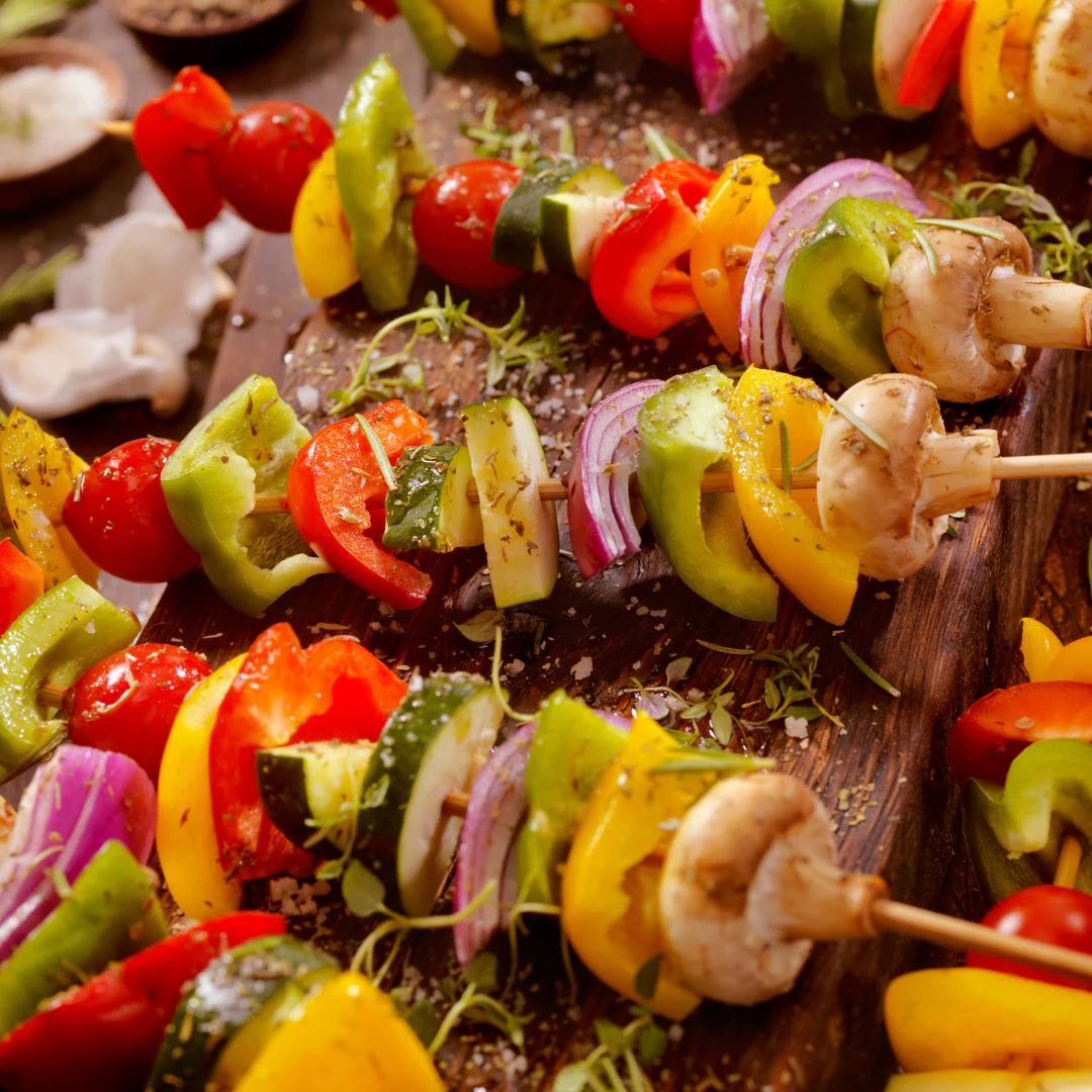 Herbed Veggies Skewers at The Little Shop of Olive Oils