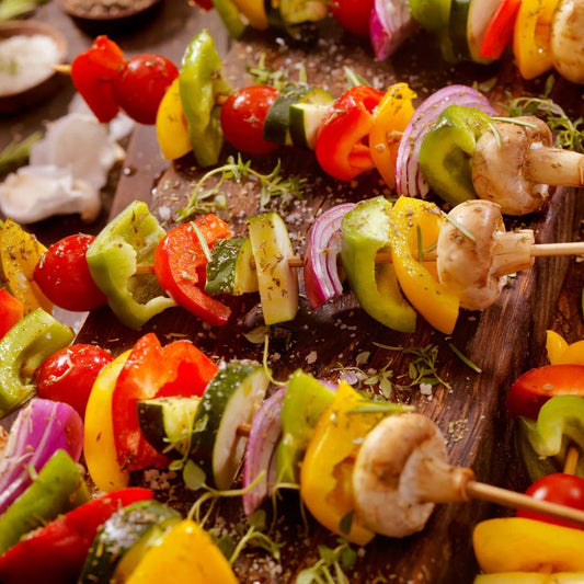 Herbed Veggies Skewers at The Little Shop of Olive Oils