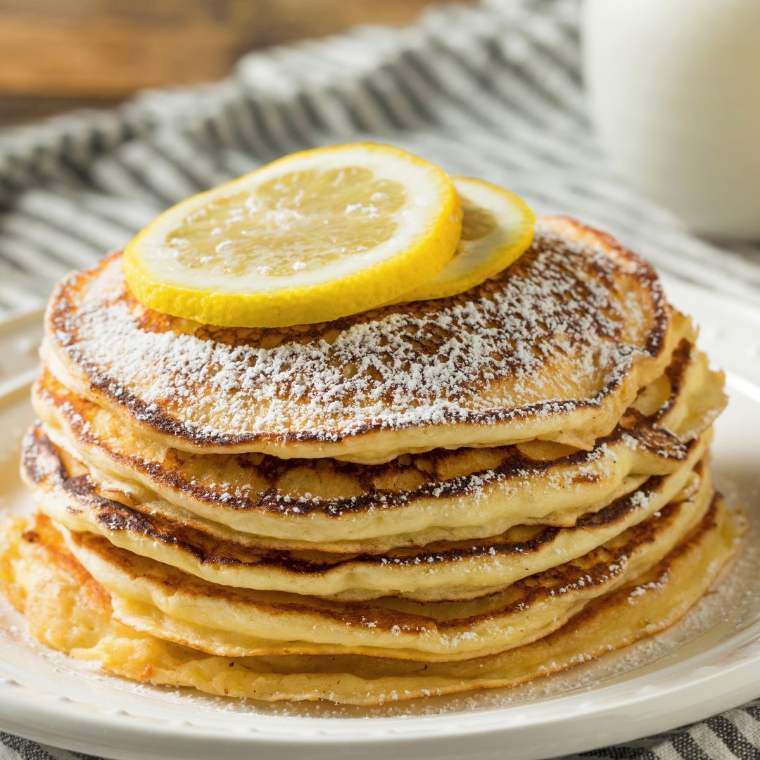 Lemon Ricotta Pancakes at The Little Shop of Olive Oils