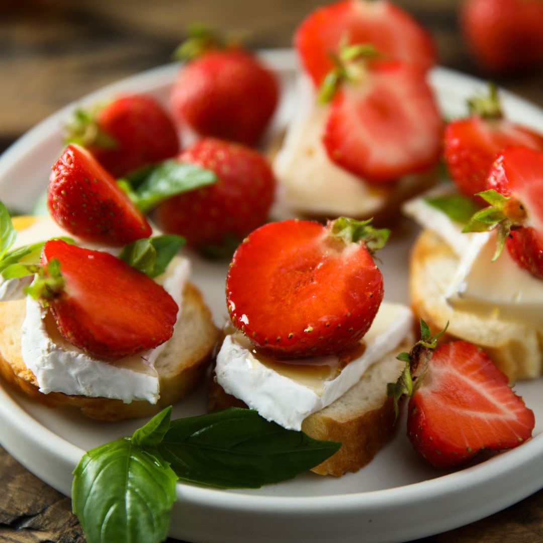 Strawberry Crostini at The Little Shop of Olive Oils