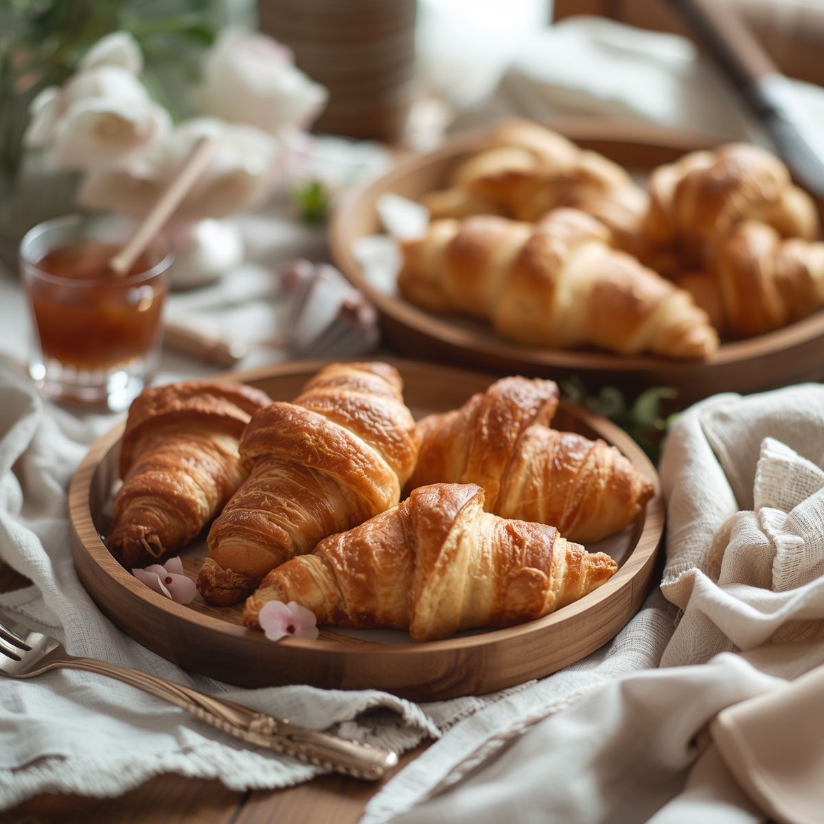 Golden Butter Olive Oil Croissants with Honey Balsamic Drizzle Recipe at The Little Shop of Olive Oils