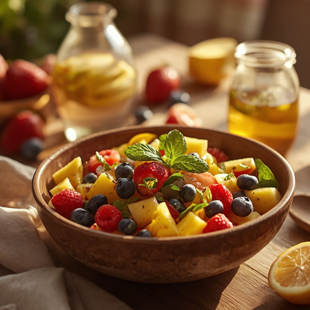 Summer Fruit Salad with Honey Lime Dressing Recipe at The Little Shop of Olive Oils