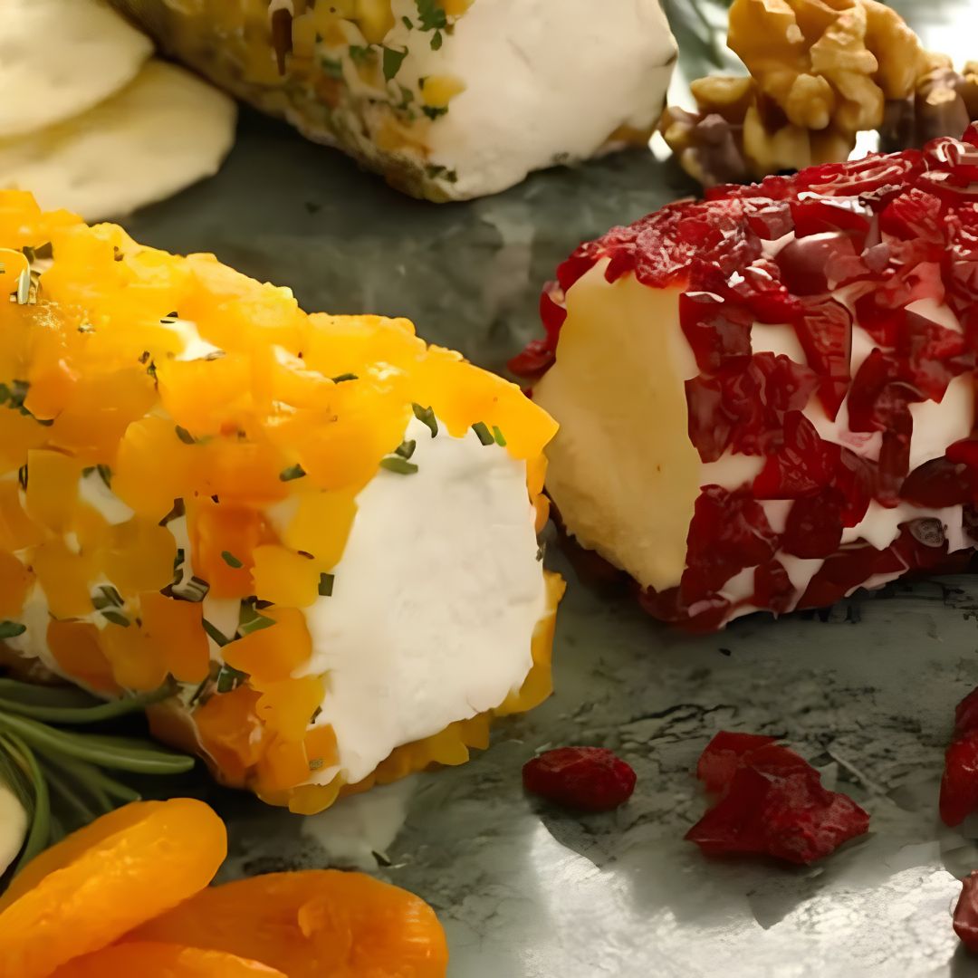 Dried Fruit Goat Cheese Log made with Rosemary Premium Extra Virgin Olive Oil from The Little Shop of Olive Oils