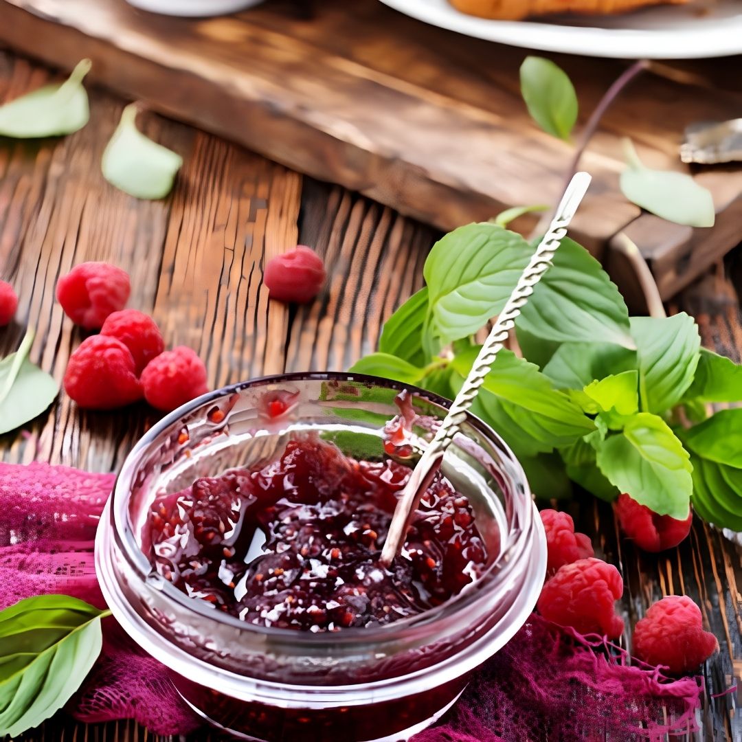 Berries & Lemon Jam made with Lemon Premium Extra Virgin Olive Oil and Strawberry Dark Balsamic Vinegar from The Little Shop of Olive Oils