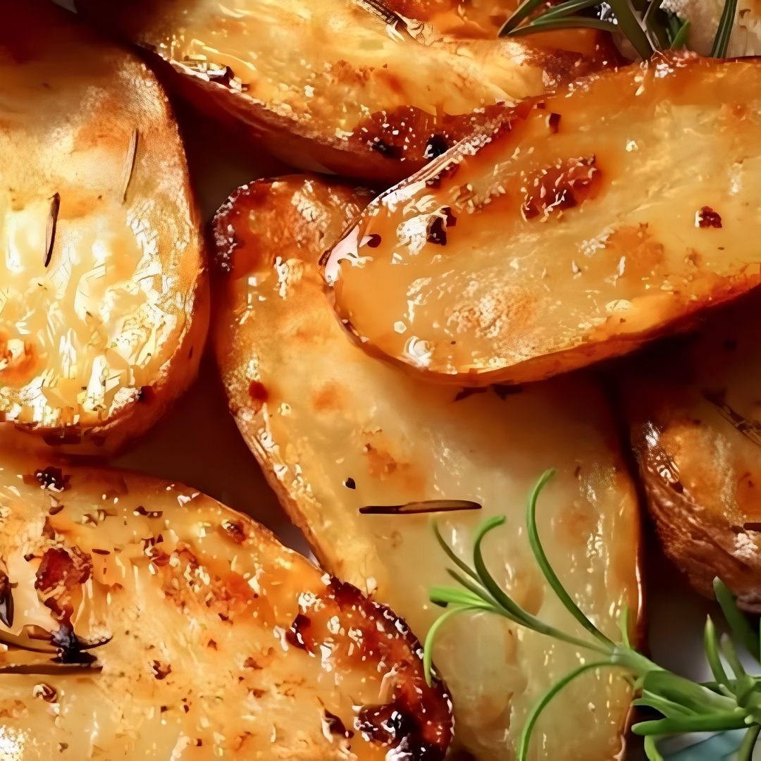 Lemon Roasted Potatoes with Rosemary made with Rosemary Premium Olive Oil and Sicilian Lemon White Balsamic Vinegar from The Little Shop of Olive Oils