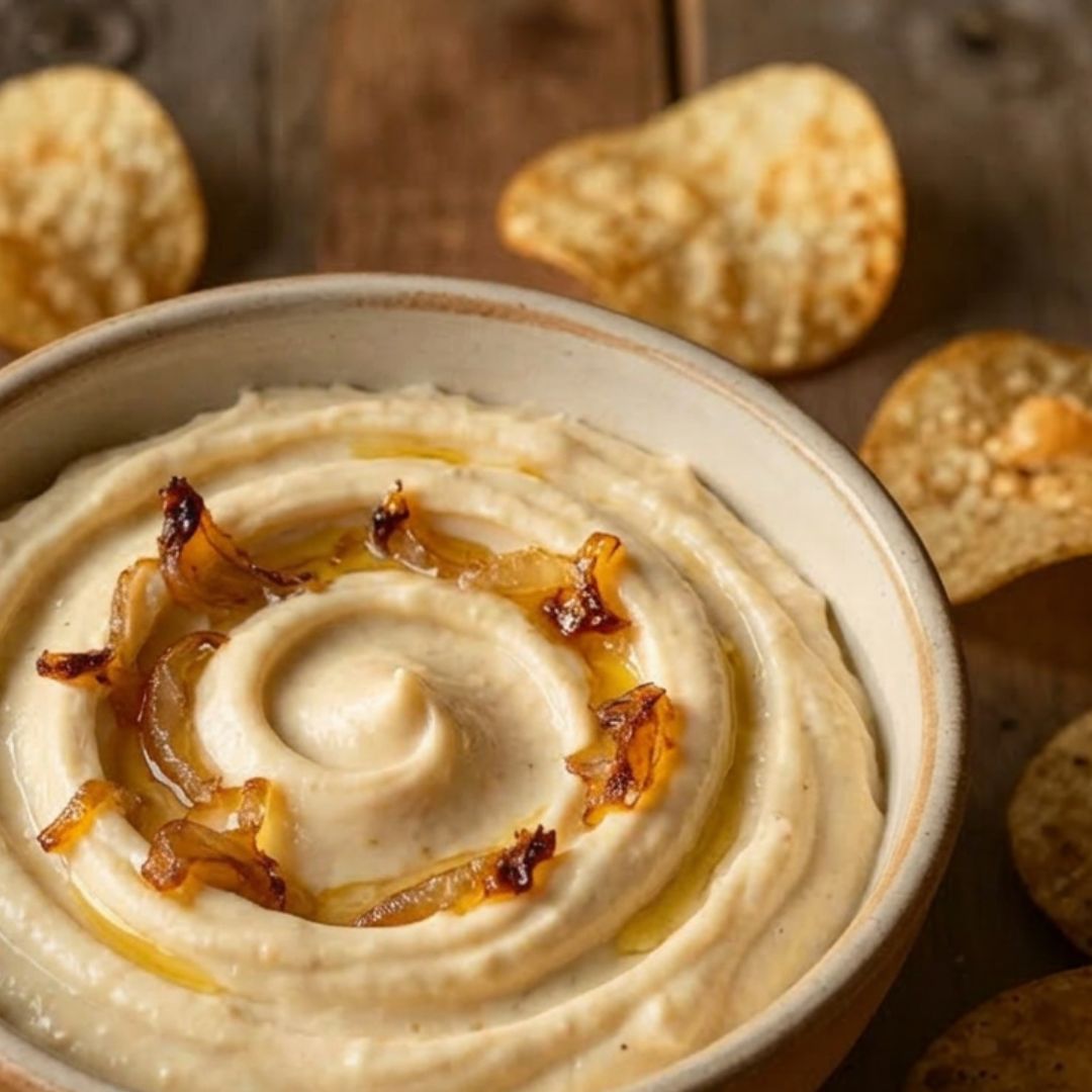Caramelized Onion Olive Oil Dip for Your 4th of July BBQ
