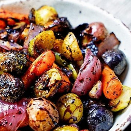 Add an Arbequina to Roasted Vegetables for a creamy taste | The Little Shop of Olive Oils