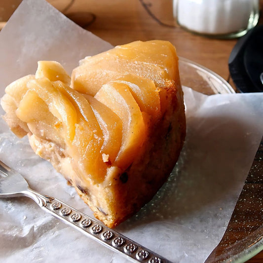 Upside‑Down Apple Cake with Butter Olive Oil & Apple Balsamic