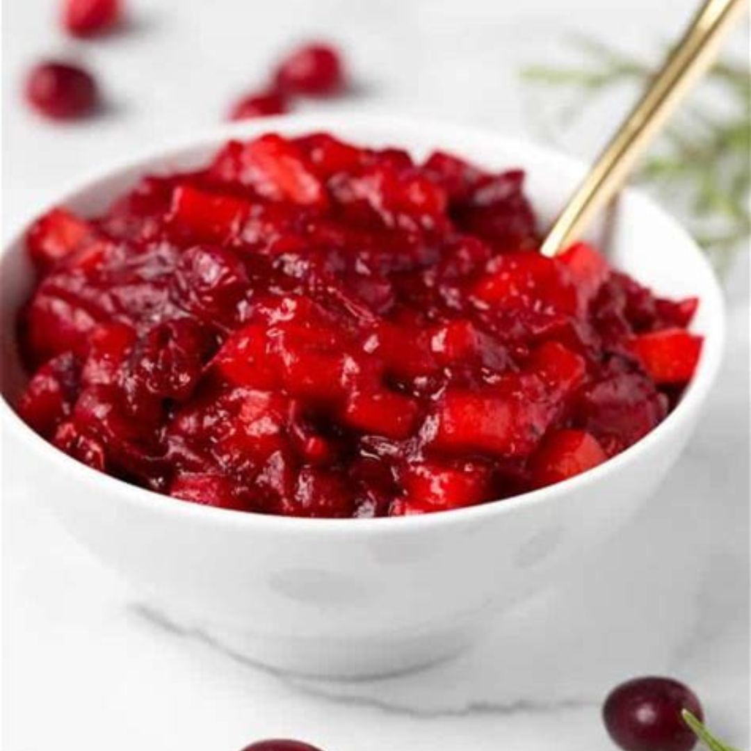 Try this easy homemade apple cranberry sauce recipe! Combine a few simple ingredients in a saucepan & simmer! Your holidays will be filled with flavor this season!