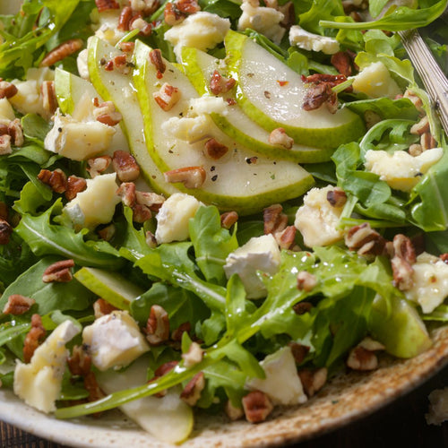 Arugula Pear & Walnut Salad at The Little Shop of Olive Oils