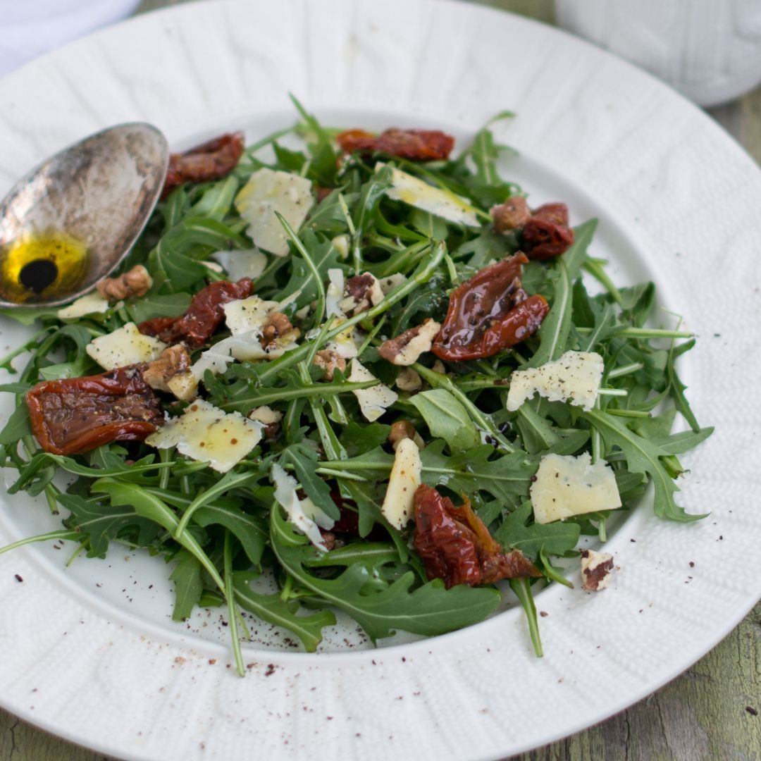 Arugula & Sun-Dried Tomato Salad-The Little Shop of Olive Oils