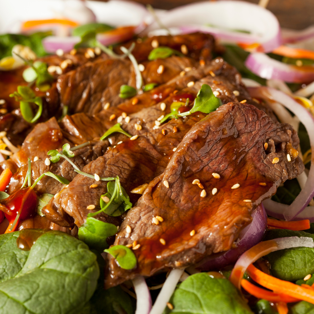 Asian Sliced Steak Salad-The Little Shop of Olive Oils