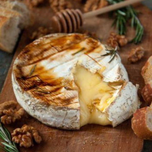 Baked Brie, Walnuts and Chocolate Balsamic Glaze | The Little Shop of Olive Oils