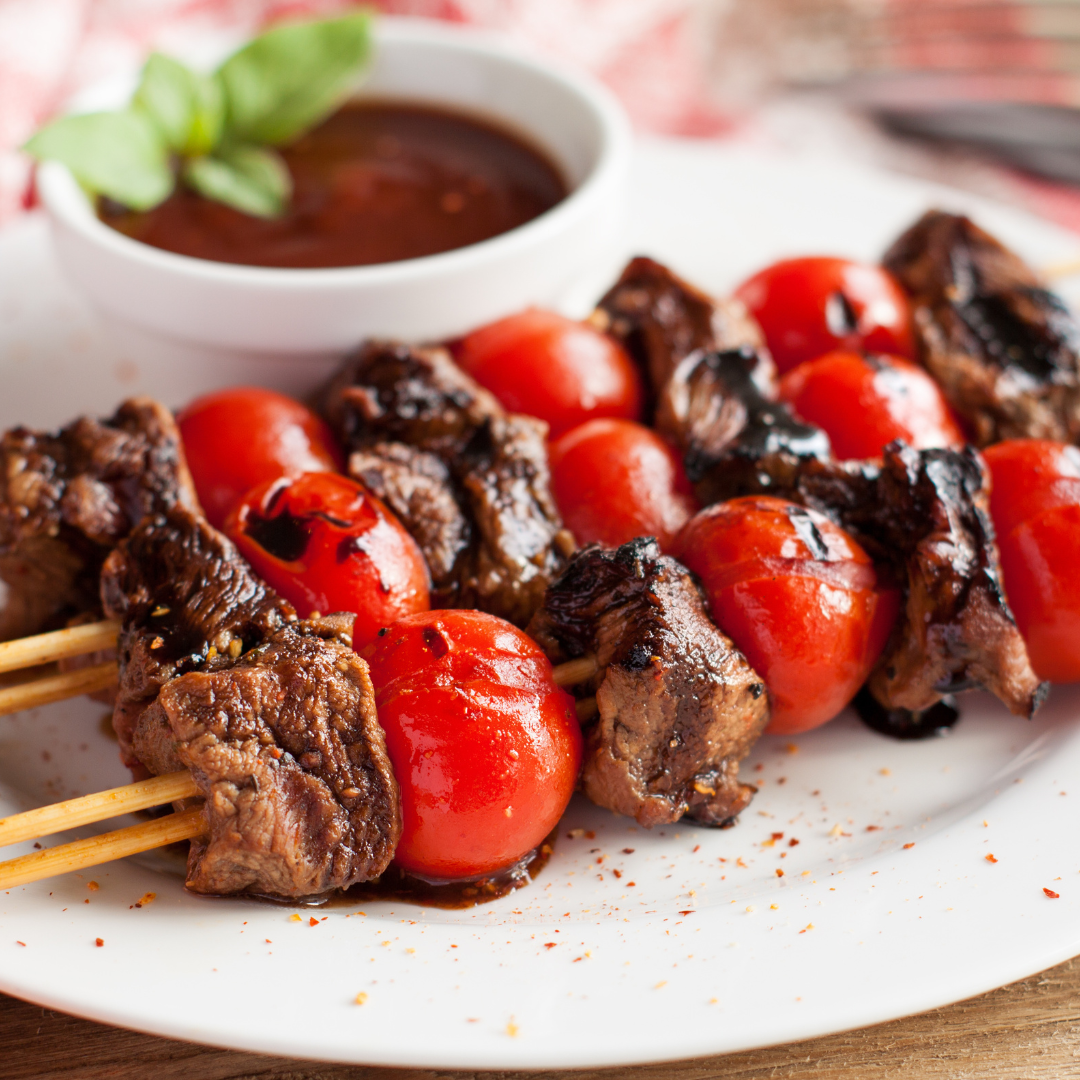 Balsamic Glazed Steak Skewers The Little Shop of Olive Oils
