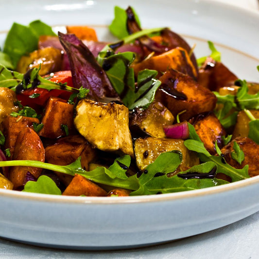 Balsamic Roasted Veggie Salad-The Little Shop of Olive Oils