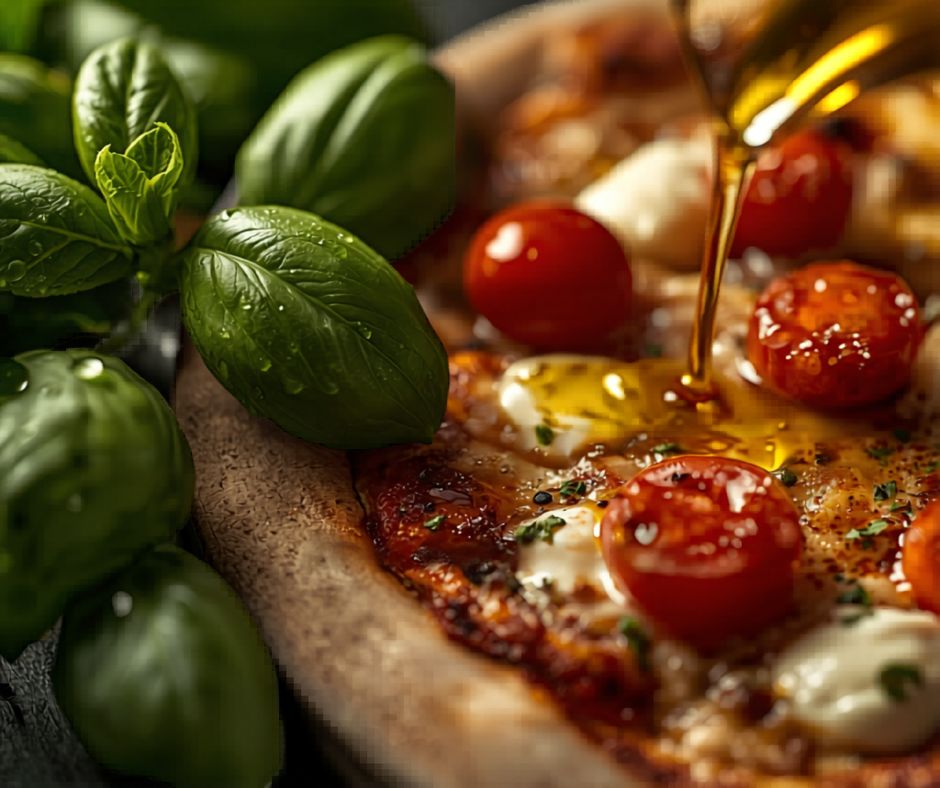 Burrata & Cherry Tomato Pizza