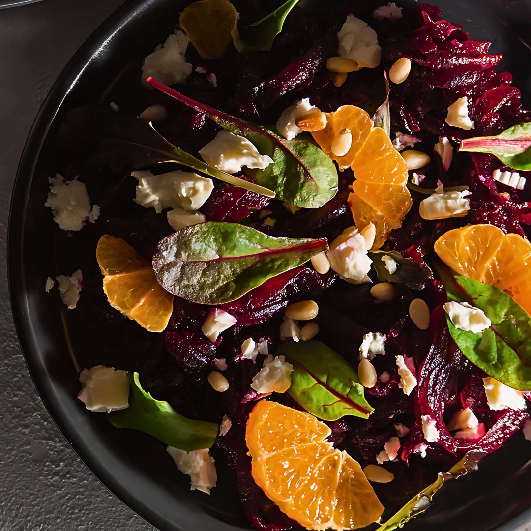 Beet & Citrus Salad with Walnut Oil & Maple Balsamic