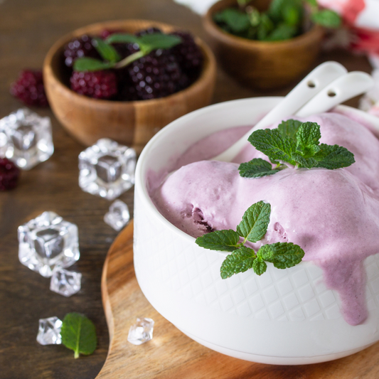 Blackberry Ginger Ice Cream from The Little Shop of Olive Oils