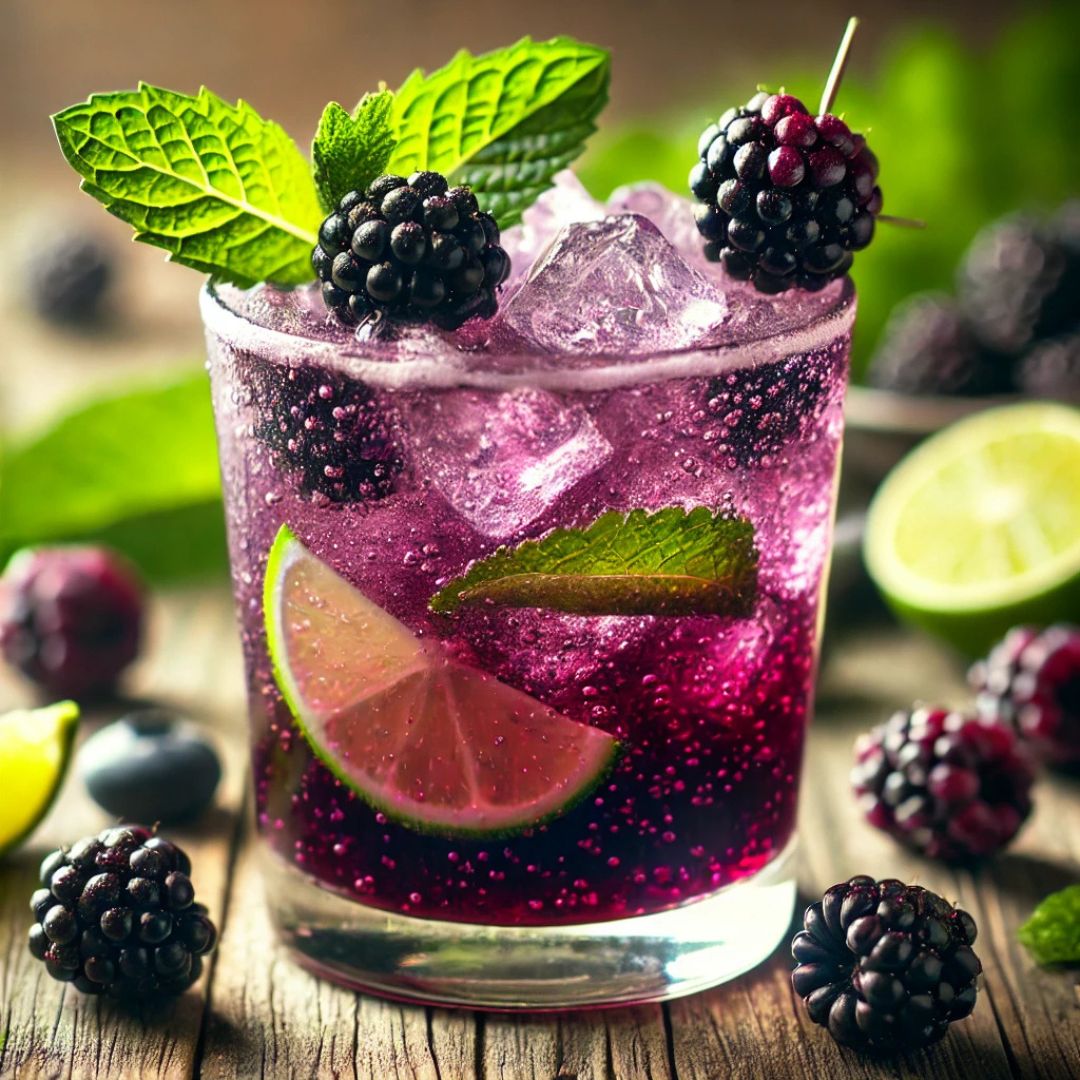 Blackberry Ginger Spritz at The Little Shop of Olive Oils